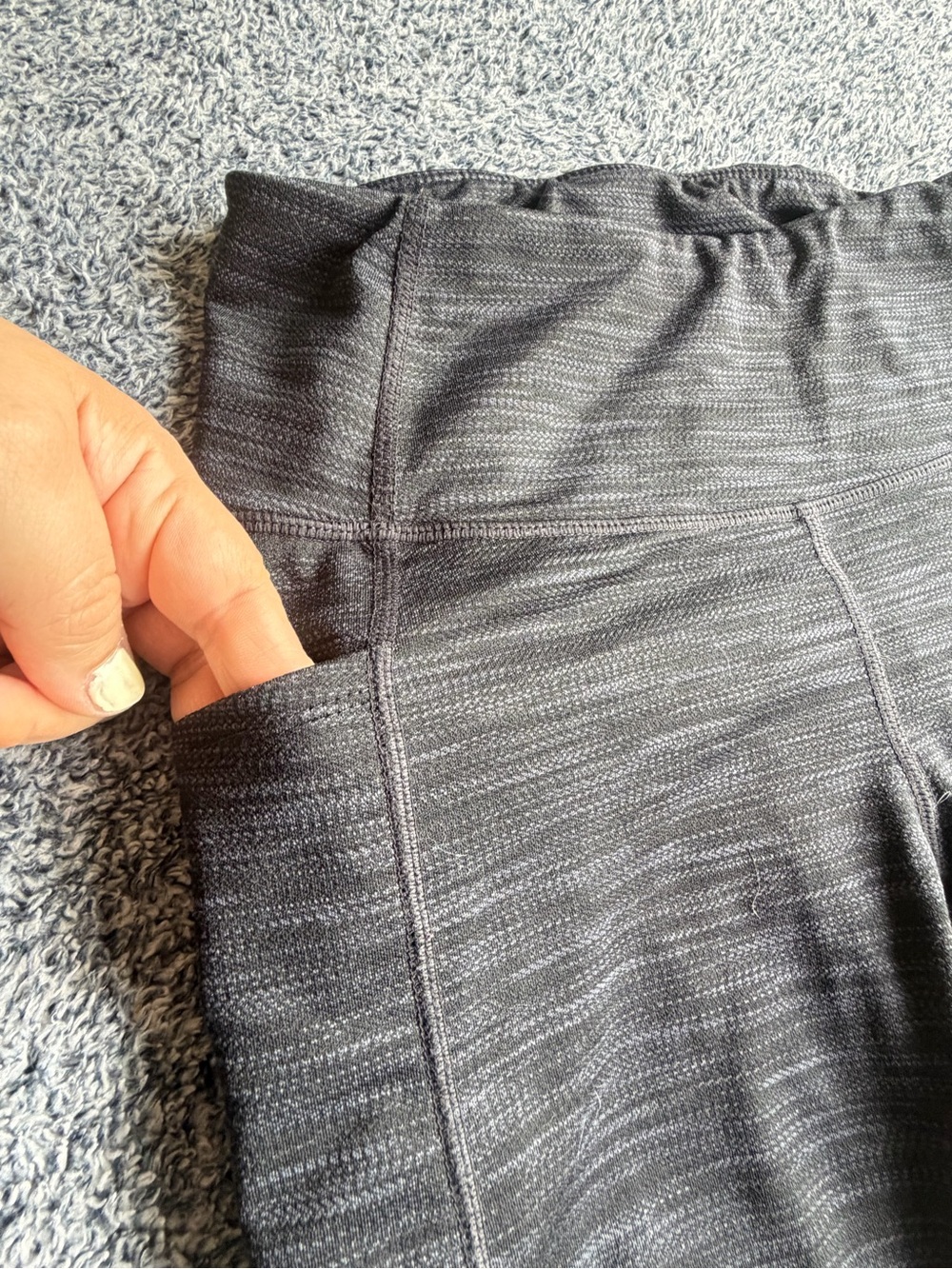 Mondetta Charcoal Heather High-Rise Leggings Size Small - Picture 9 of 9